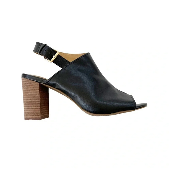 NORDSTROM 14th & Union Sandal Asher Block Heel Black Size 11 NWT - Picture 4 of 11